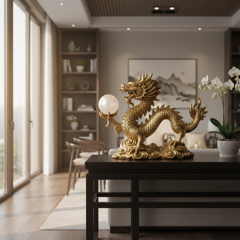 The Complete Guide to the Feng Shui Dragon Statue: Power, Placement & Meaning