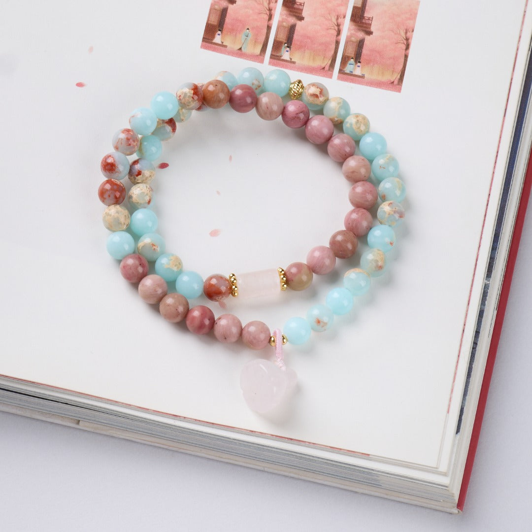 Rhodonite & Jasper Harmony Love Bracelet