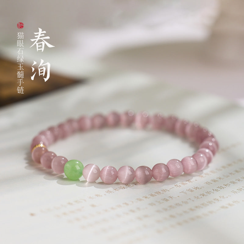 Pulsera Transferible Pink Cat Eye Love & Luck