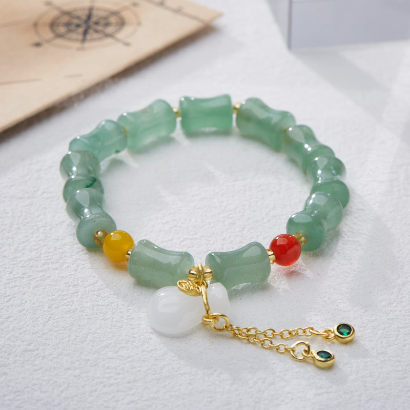Green Bamboo Wealth Advancement Bracelet