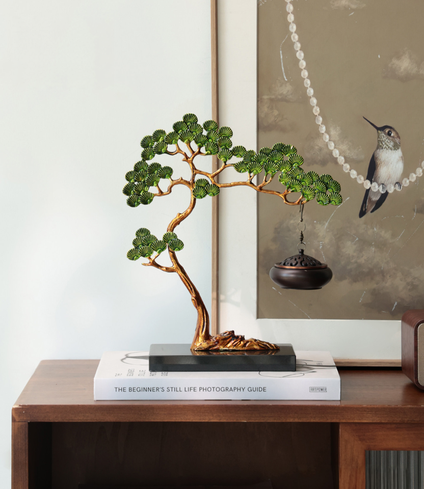 bonsai tree incense burner Welcome Pine Incense Burner