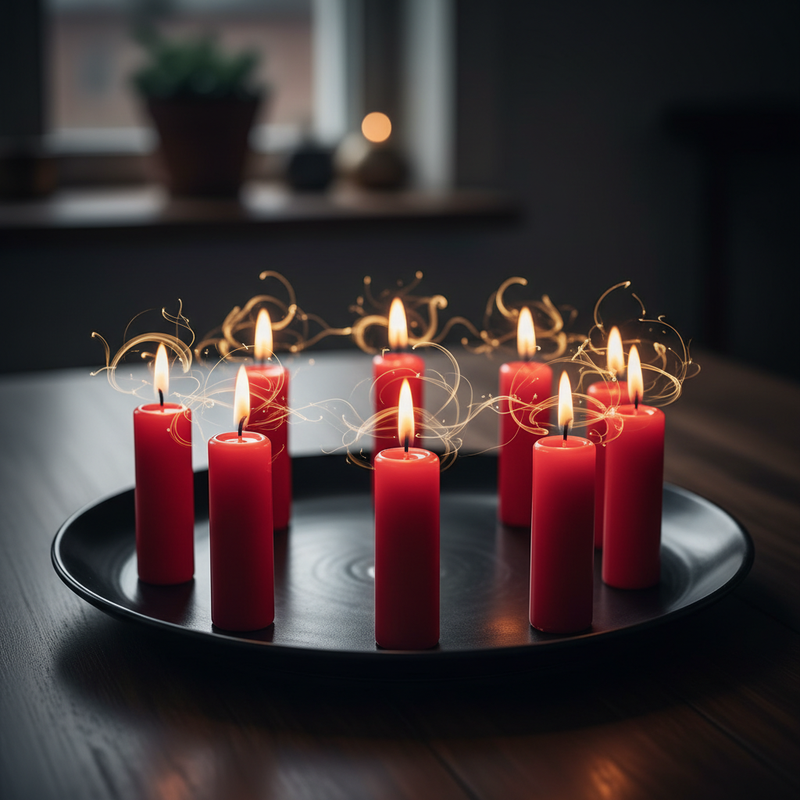 Le guide complet du remède Feng Shui des 9 bougies rouges : quand l’utiliser, où le placer et comment le faire