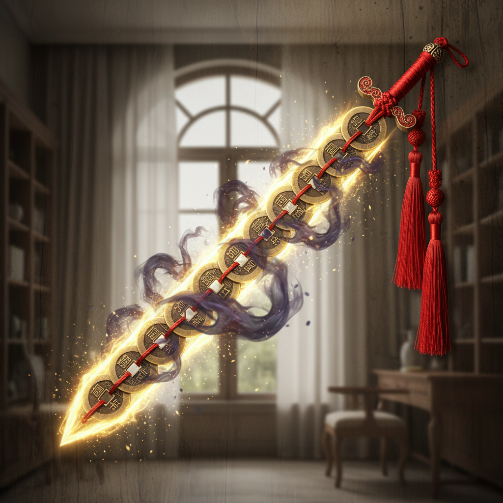 The Coin Sword in Feng Shui: A Complete Guide to Protection & Placement