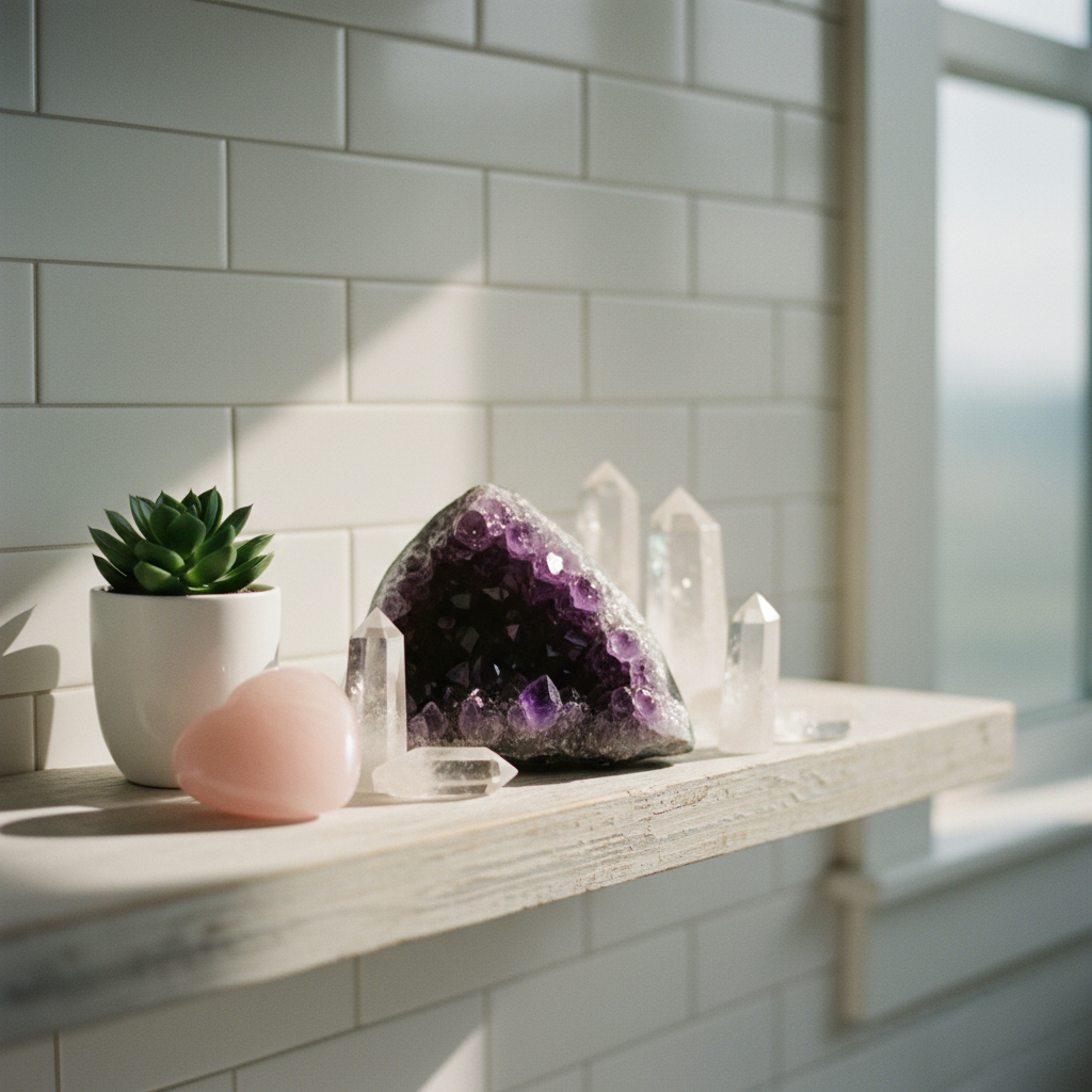 The Complete Guide to Using Crystals in Your Bathroom for Better Energy: Change Your Space