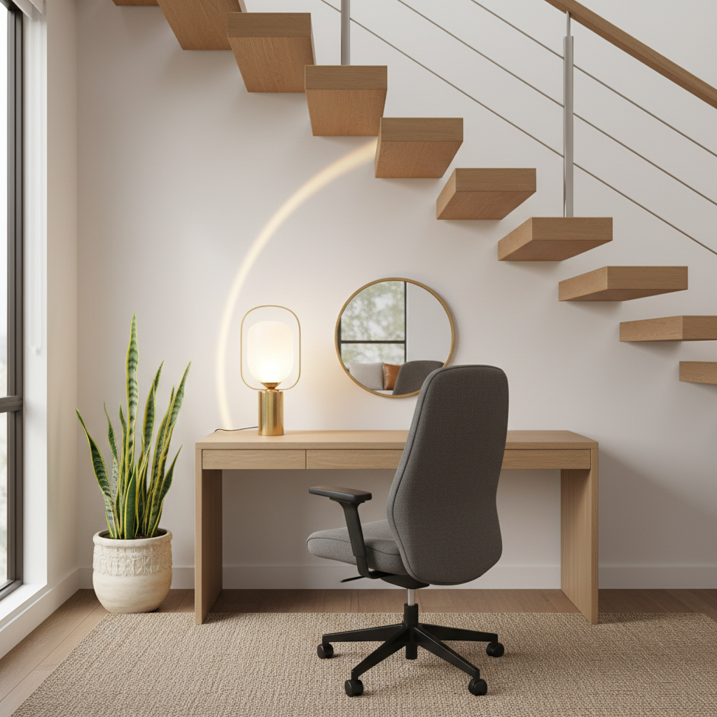 Desk Under Stairs Feng Shui