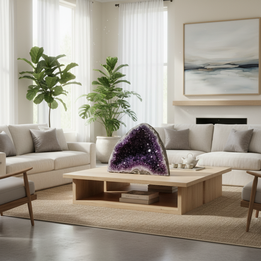 The Complete Guide to Feng Shui Amethyst Crystal Placement: A Room-by-Room Handbook