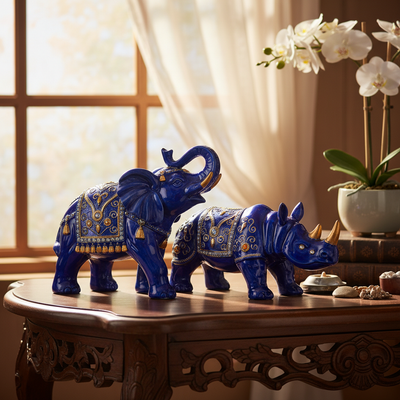 La guía completa del Feng Shui del Elefante Azul y el Rinoceronte: Protege tu hogar y tu dinero