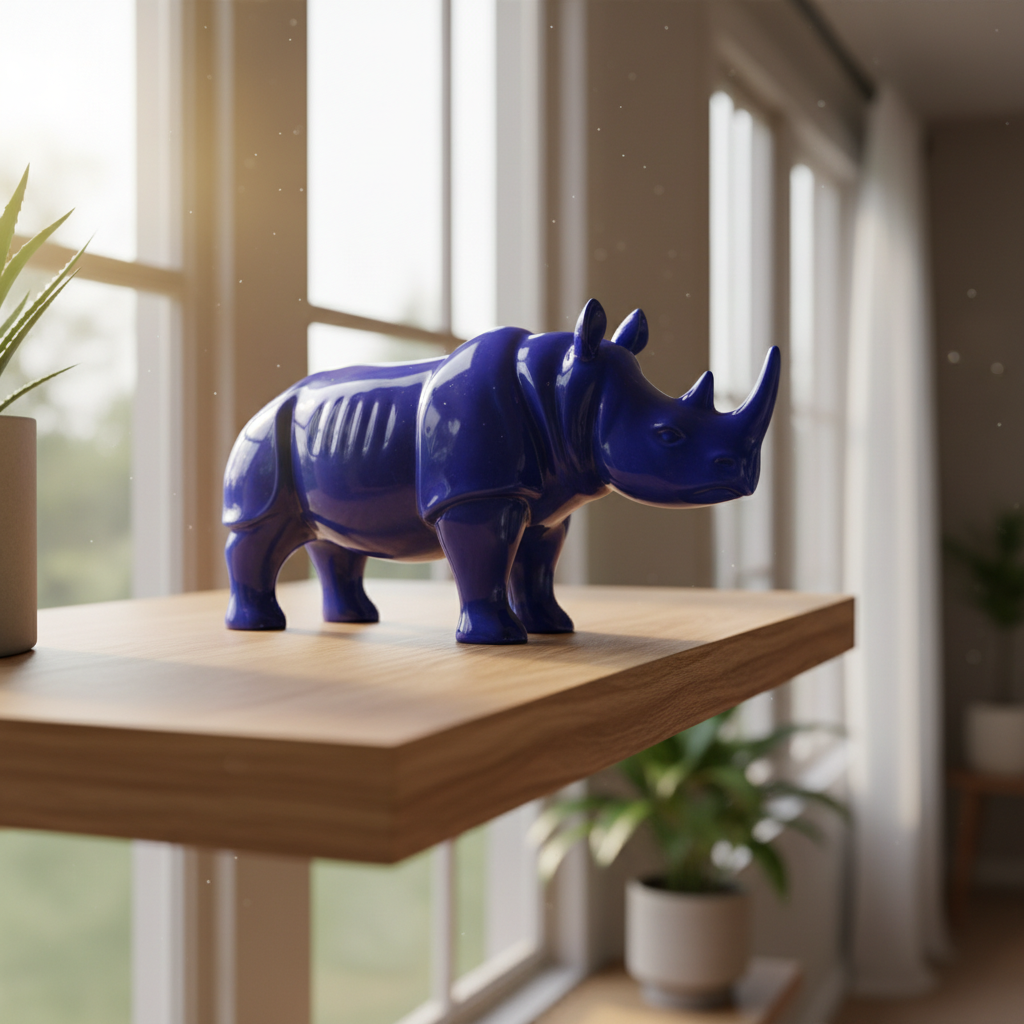 The Complete Guide to the Feng Shui Blue Rhino: Protection, Placement, and Power