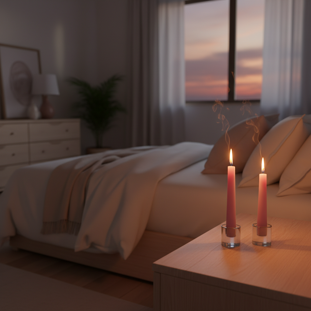 The Complete Guide to Feng Shui Candles in Your Bedroom: Create Romance & Peace