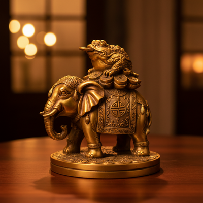 The Power Duo: Building Steady Wealth with the Feng Shui Elephant and Frog