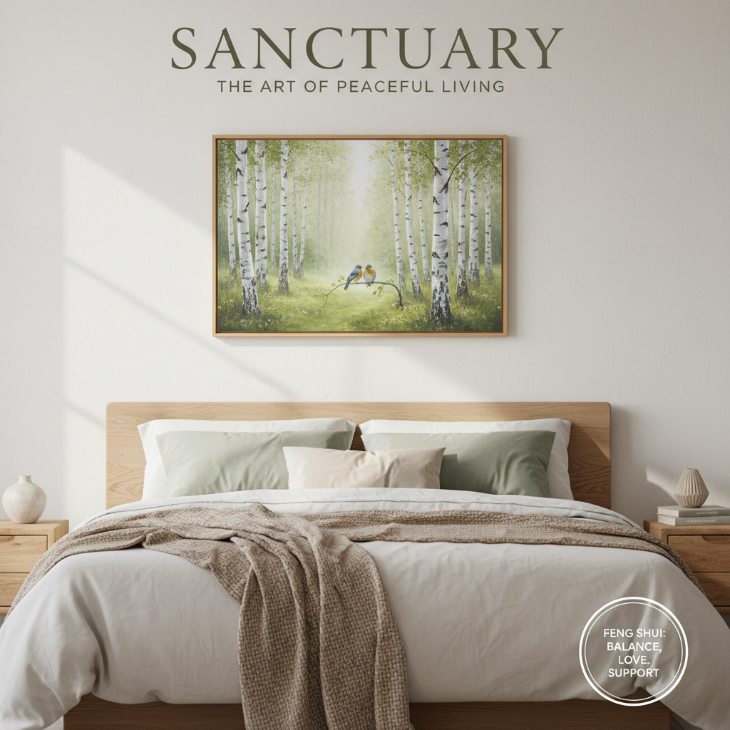 The Complete Feng Shui Guide to Hanging Pictures Above Your Bed