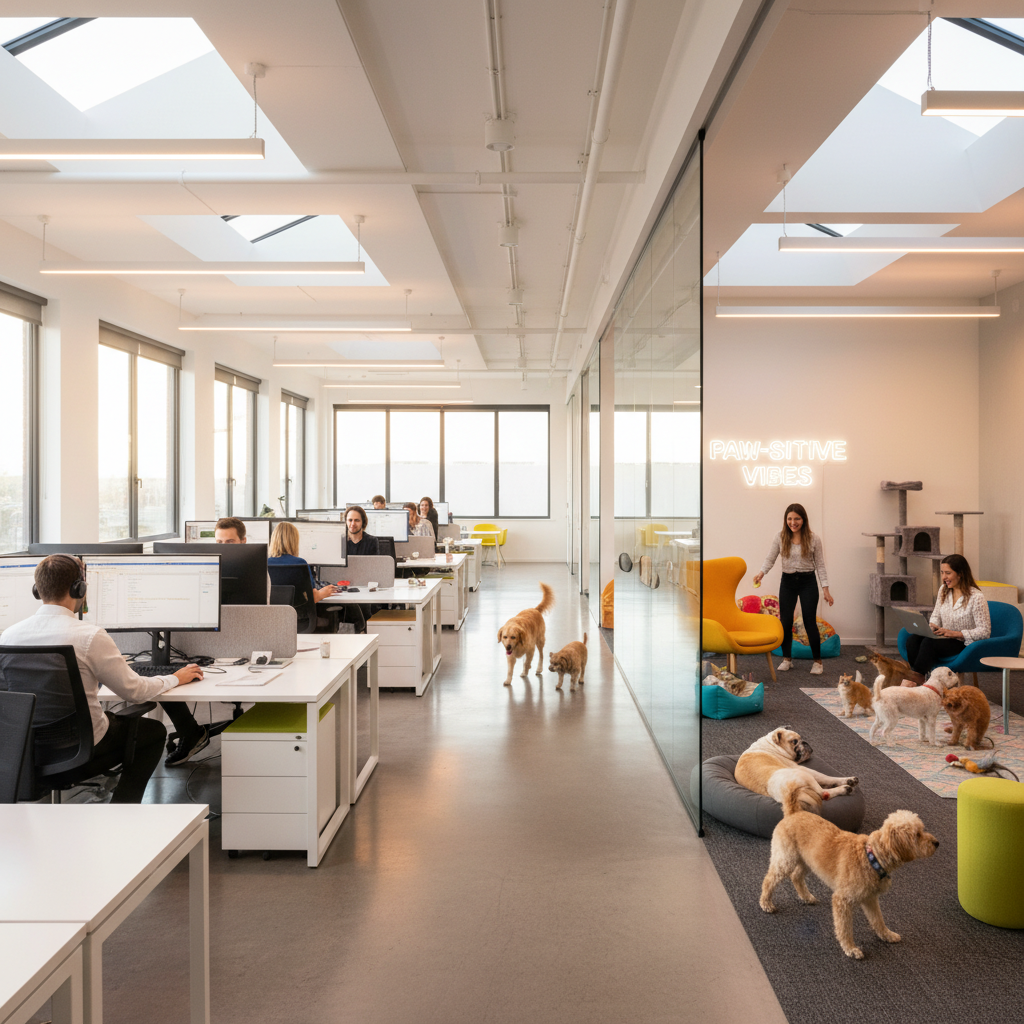 Pet Friendly Office: Energy Boost or Workplace Chaos? – the qi flow