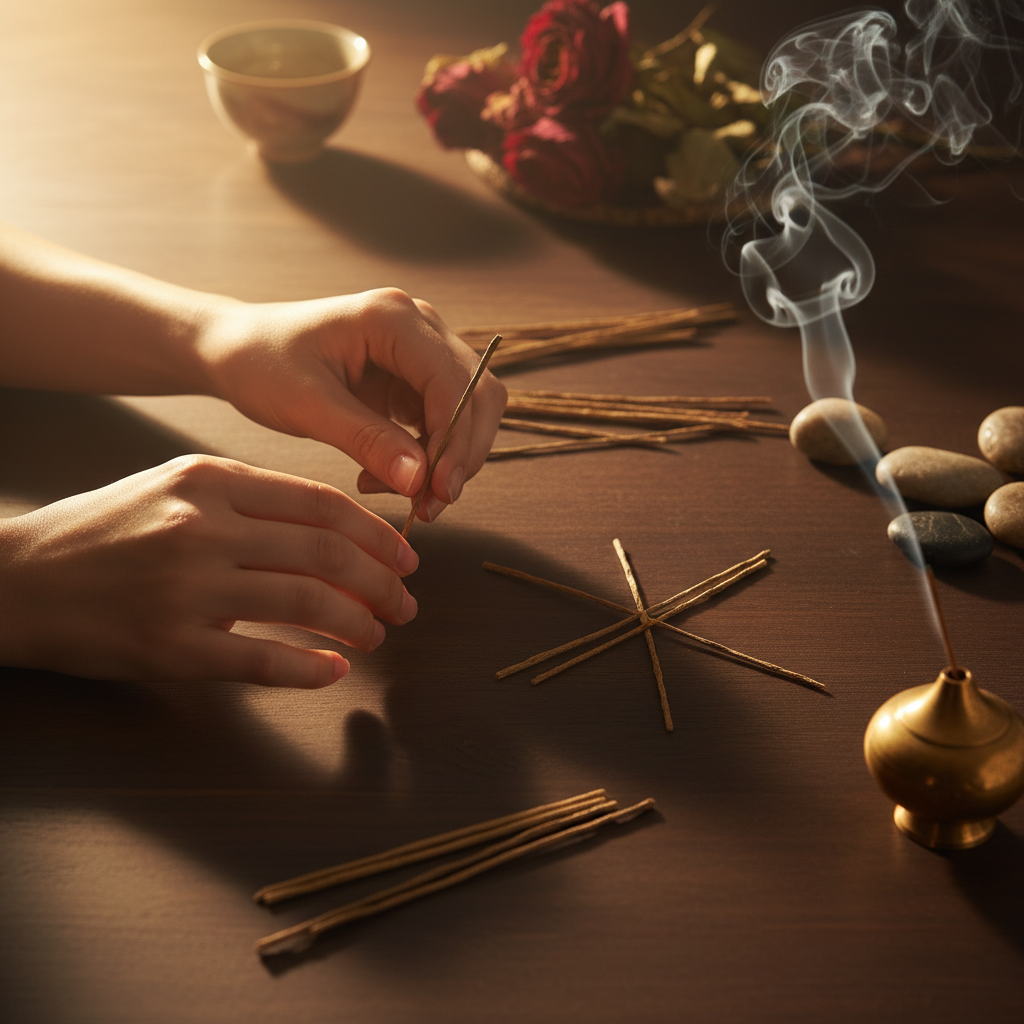 The Slow Ritual: How Yarrow Stalk I Ching Divination Helps Calm Modern Stress