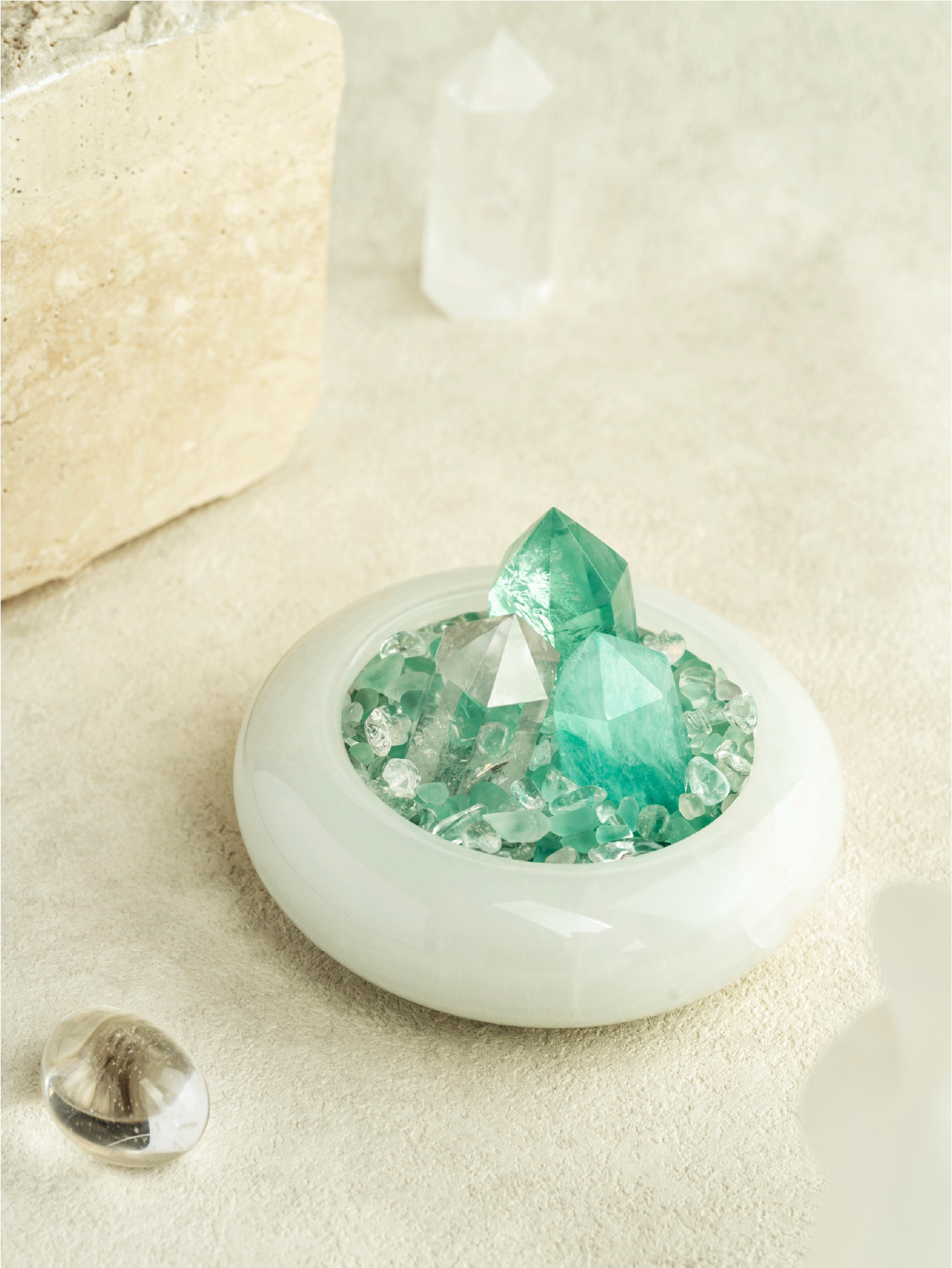 Natural Fluorite Wisdom Basin
