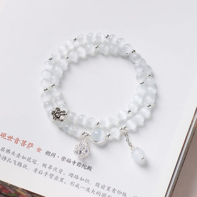 Moonlit Cat Eye Fortune Transfer Bracelet