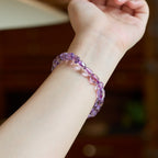 Bracelet de Sagesse en Améthyste Naturelle Facettée