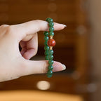 Hetian Jasper & Red Agate Luck Bracelet