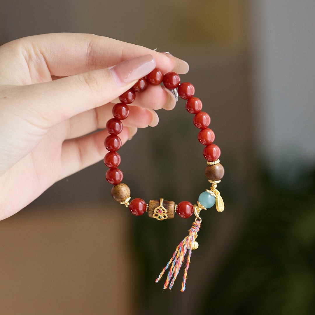 Imperial Cinnabar Five Elements Wealth Bracelet