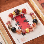 Five Elements Red Tiger Eye Wealth Bracelet