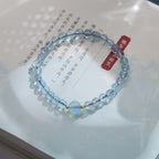 Pulsera Serenidad de Aguamarina Azul Hielo