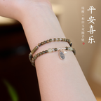 Grünes Sandelholz Friedens- & Freude Zen-Armband