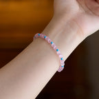 Bracelet Amour & Harmonie Œil de Chat Rose