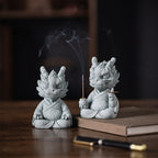 Green Sandstone Dragon Statue