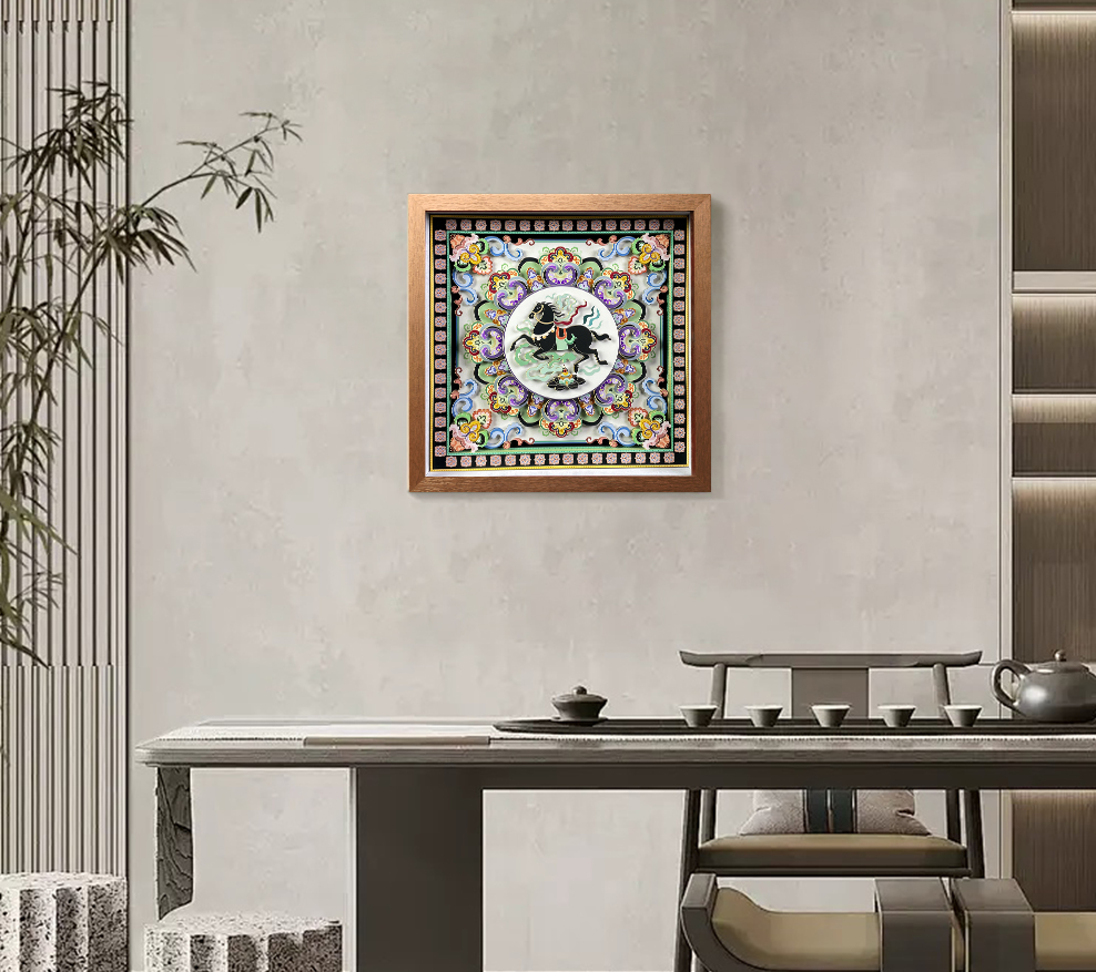 Celestial Success (Zao Jing) 3D Paper Art Shadow Box – Dunhuang Feng Shui Cure for Career Rise & Academic Focus