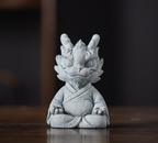 Green Sandstone Dragon Statue