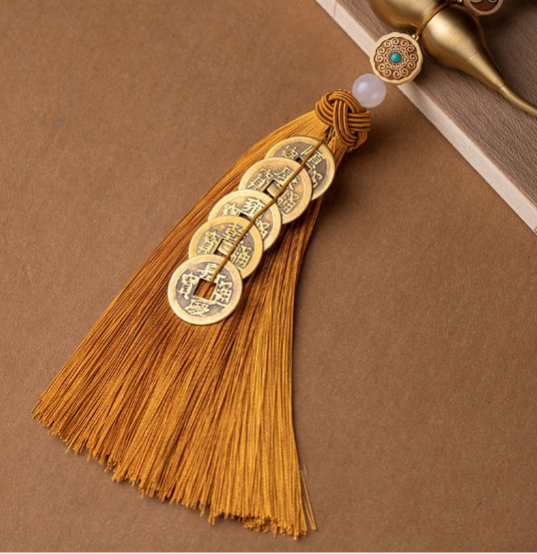 銅葫蘆與五帝錢掛飾