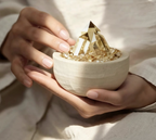 Citrine Travertine Wealth Treasure Bowl