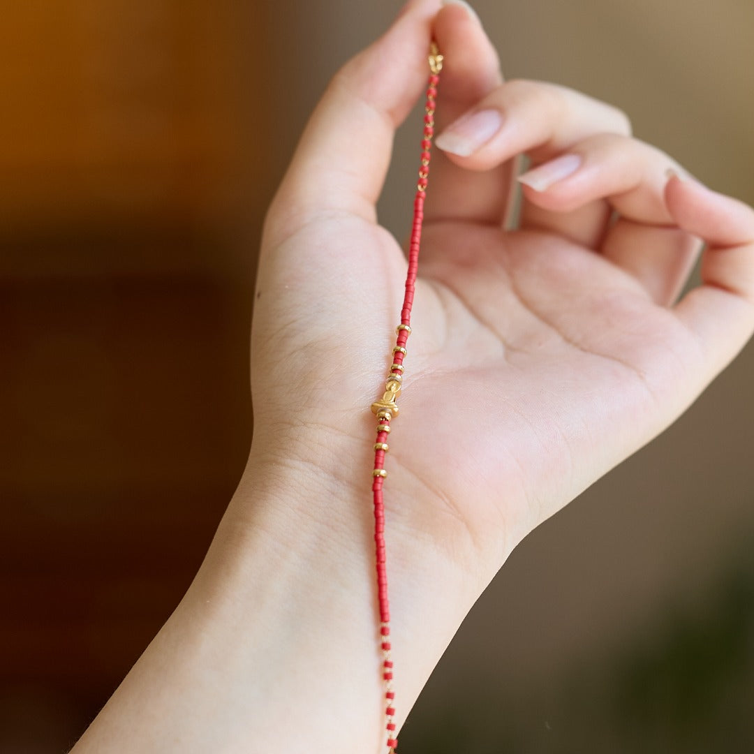 Ultra-Fine Red Luck & Protection Bracelet