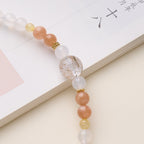 White Chalcedony & Copper Rutile Wealth Bracelet