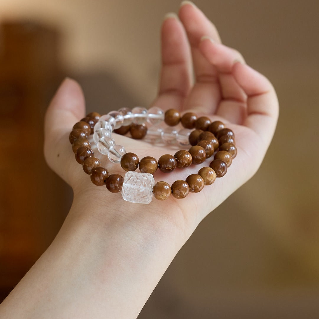 Harmonic Earth & Quartz Wealth Bracelet