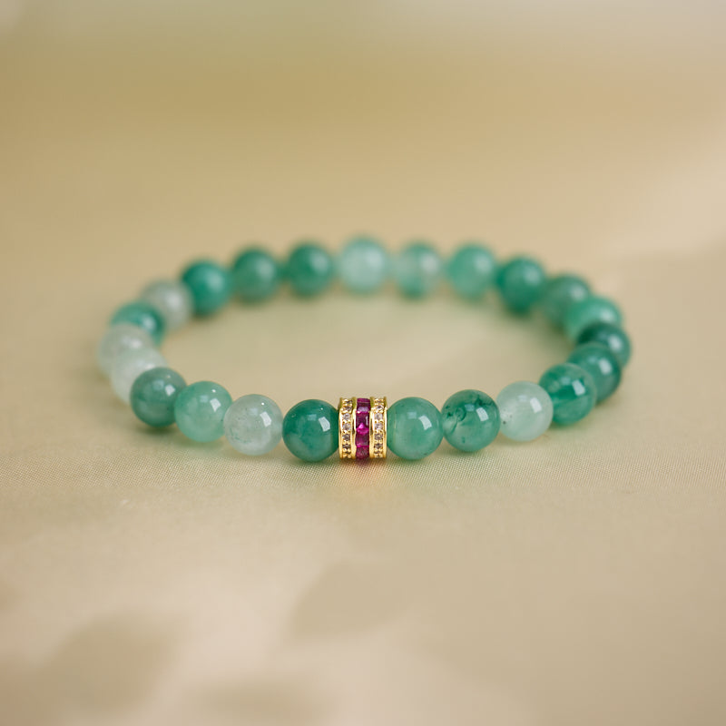 Bracelet Chemin de Jade Vert vers le Succès