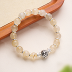 Bracelet de Prospérité en Quartz Rutile Doré