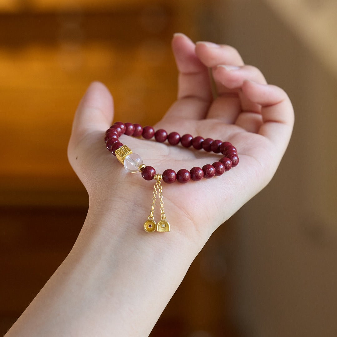 Imperial Cinnabar Ruyi Lock Wealth Bracelet