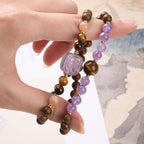 Amethyst Goose Pear Incense Wealth Bracelet