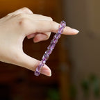 Bracelet de Sagesse en Améthyste Naturelle Facettée
