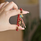 Imperiales Zinnober Wu Xing Reichtumsarmband