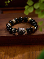 Gold Sheen Obsidian Pixiu Wealth Bracelet