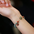 Jade Ping An Kou Wealth & Blessing Bracelet