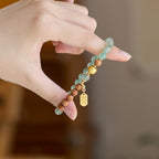 Green Quartz & Sandalwood Luck Flow Bracelet