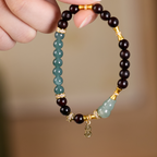 Rising Bamboo Sandelholz & Jade Feng Shui Armband