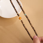 Zen 108-Perlen Adlerholz & Bernstein Wohlstands-Mala