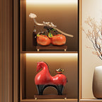 "Wealth Carrier" (Ma Shang You Qian) Modern Ceramic Horse – Earth Element Feng Shui Cure for Asset Accumulation & Stability