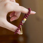 Imperial Cinnabar Ruyi Lock Wealth Bracelet