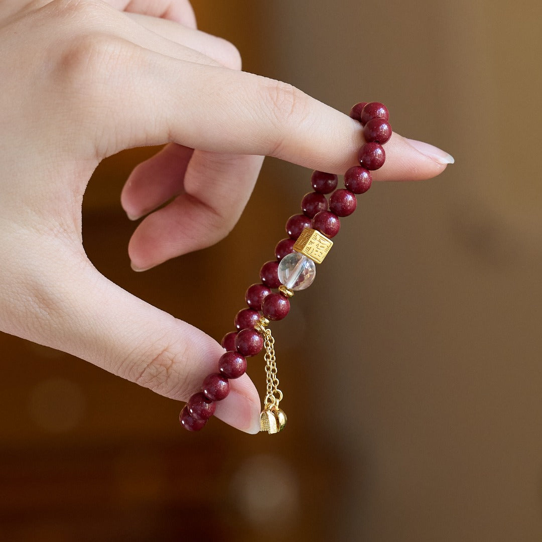 Imperial Cinnabar Ruyi Lock Wealth Bracelet