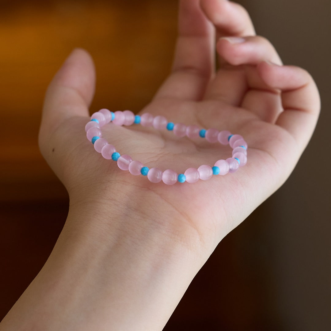 Pink Cat’s Eye Love & Harmony Bracelet