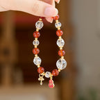 Red Agate Gourd & Ruyi Wealth Bracelet
